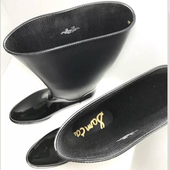 SAM EDELMAN Sydney Rubber Rain Black Tall Boot 9 M - Picture 4 of 8